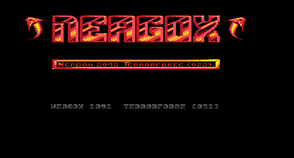 Neagox: The Hero Title Screen